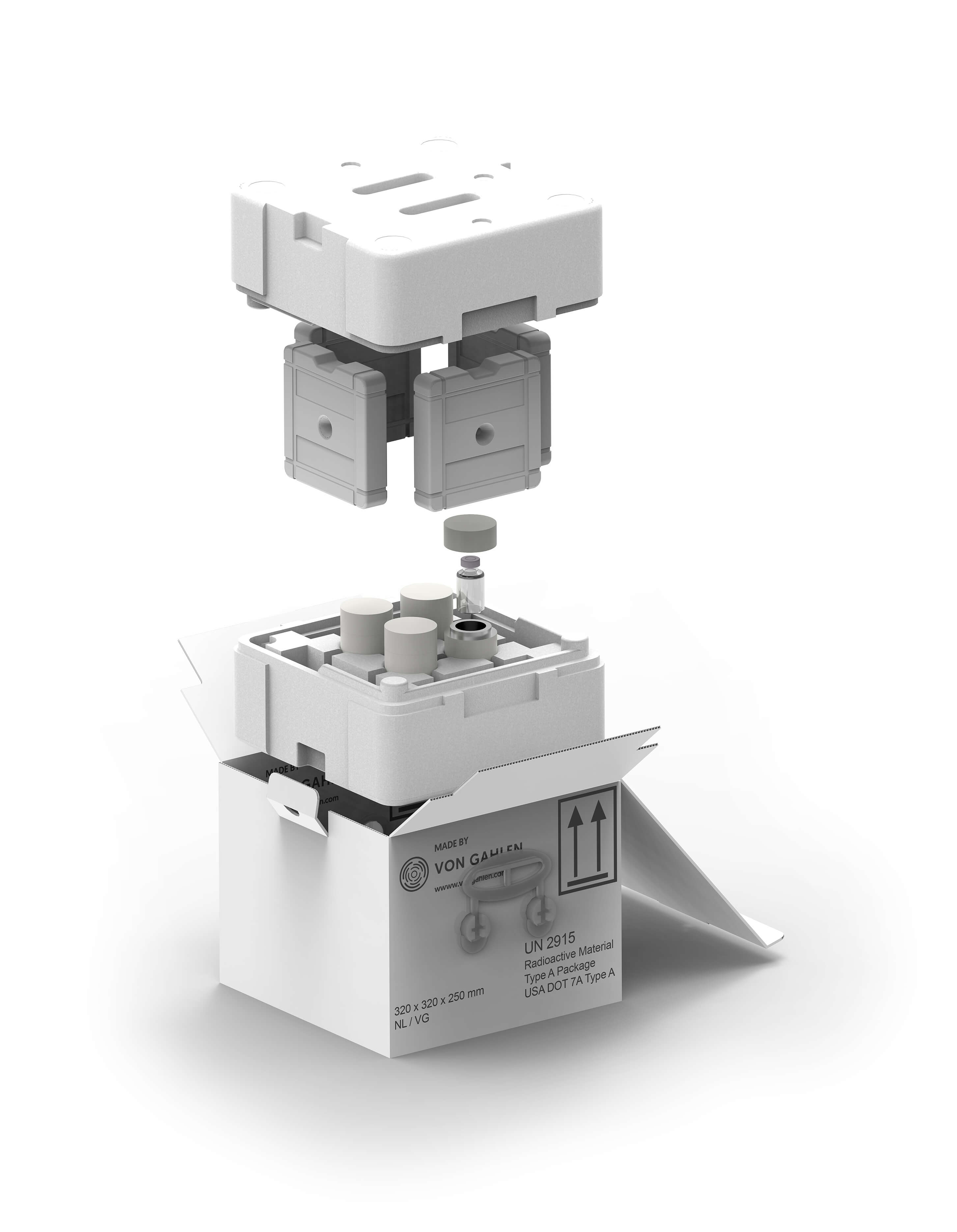 Single use type A package with temperature control