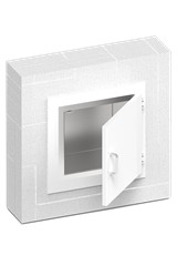 Shielded pass-through hatch