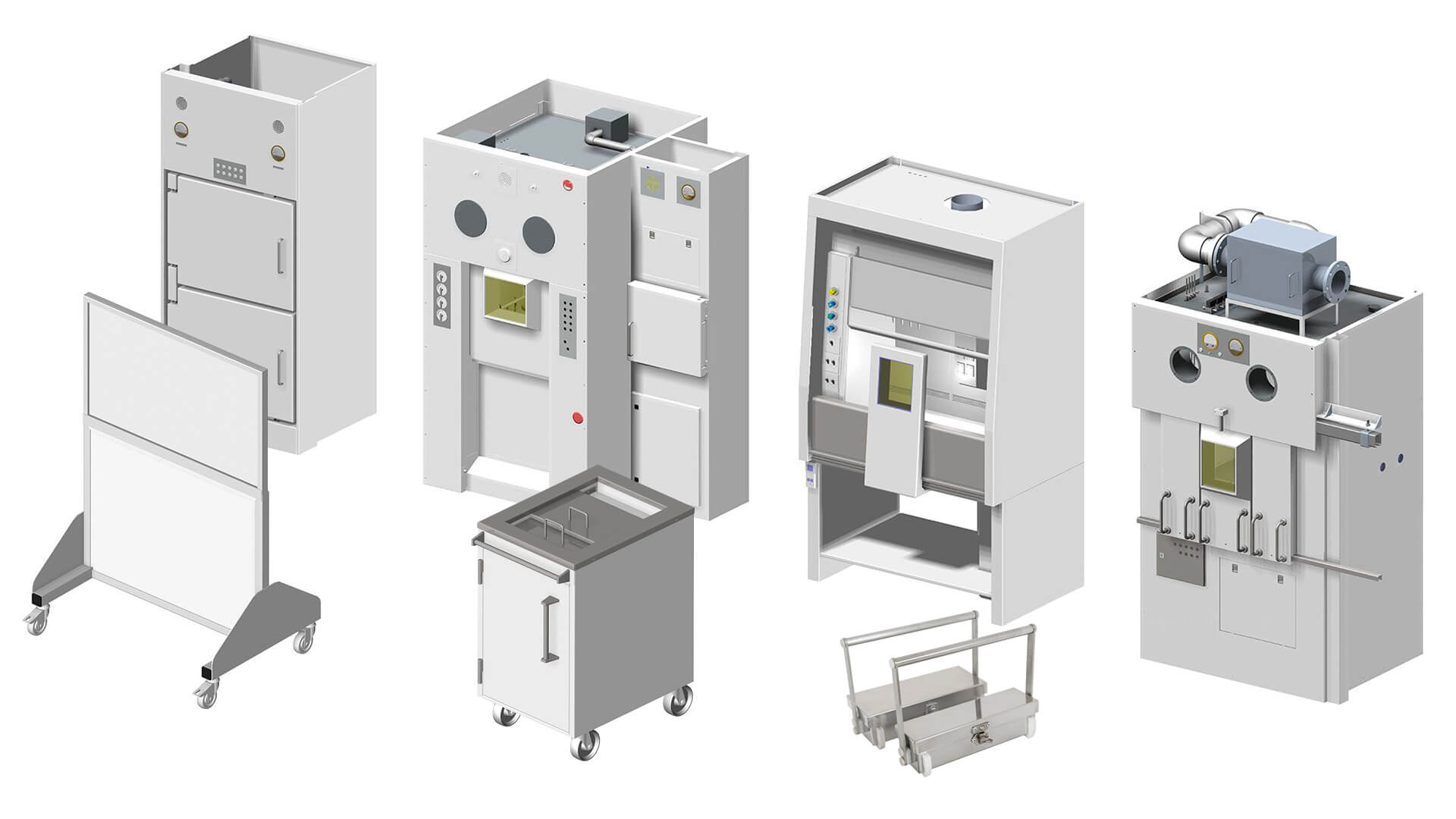 Nuclear and radiopharmacy shielding products